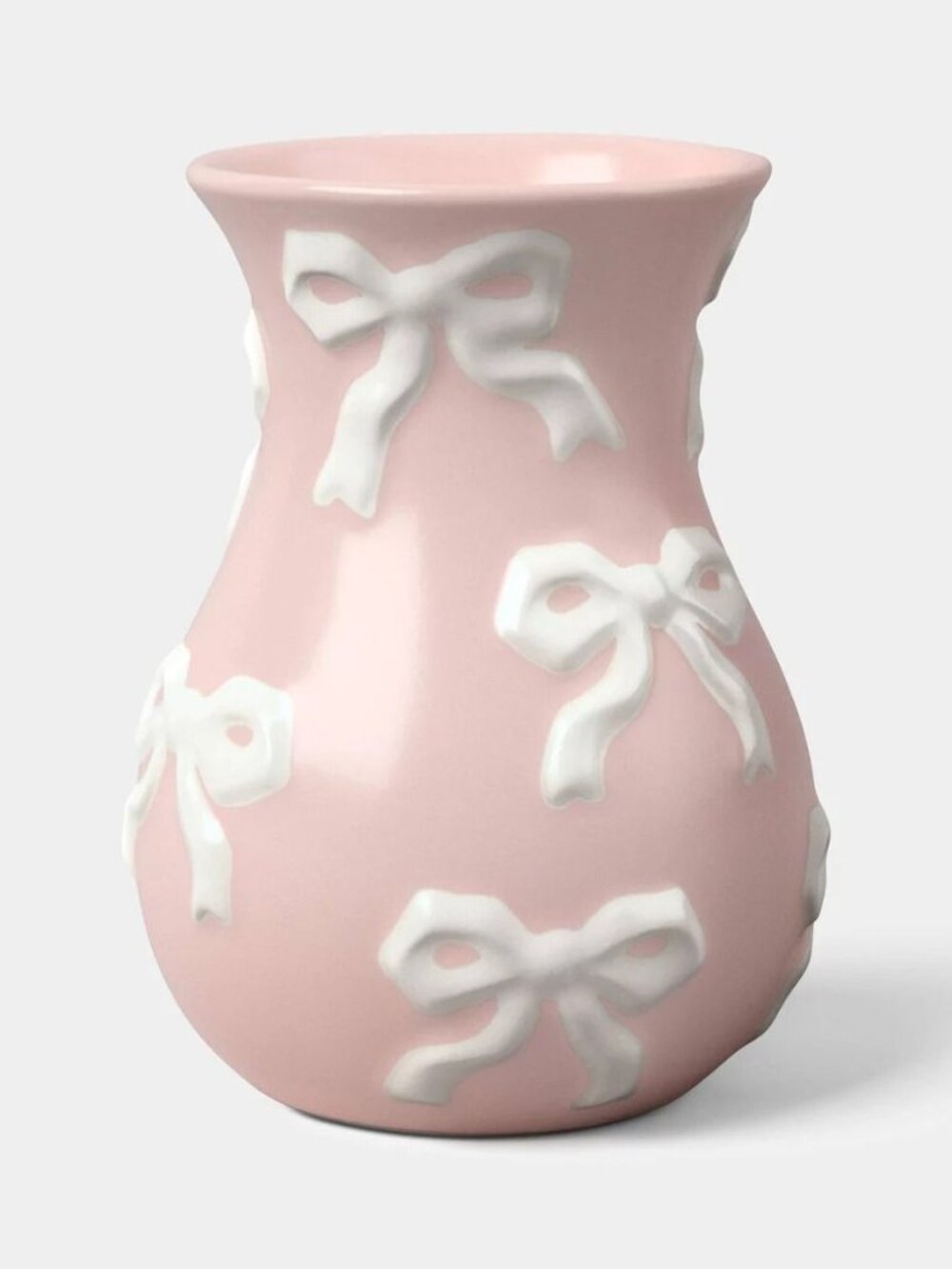 Pink‎ Vase with White Scattered Bows - Room Essentials, Target